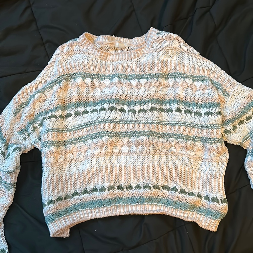 Garage yarn cropped sweater size m/L